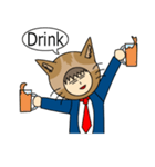 Cat salaryman(English version)（個別スタンプ：24）