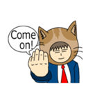 Cat salaryman(English version)（個別スタンプ：25）