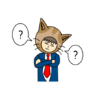 Cat salaryman(English version)（個別スタンプ：27）