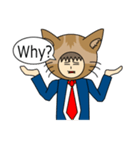 Cat salaryman(English version)（個別スタンプ：32）