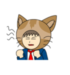 Cat salaryman(English version)（個別スタンプ：34）