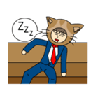 Cat salaryman(English version)（個別スタンプ：36）