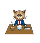 Cat salaryman(English version)（個別スタンプ：39）