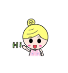 Round-faced girl（個別スタンプ：2）