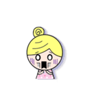 Round-faced girl（個別スタンプ：22）