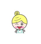 Round-faced girl（個別スタンプ：23）