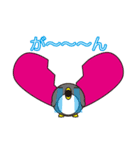 ペンギン家族（丸顔くん14）日本語版（個別スタンプ：34）