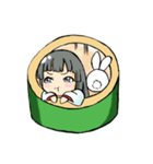 かぐや姫とうさぎ（個別スタンプ：4）