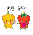 Funny Vegetables (EN)（個別スタンプ：19）