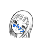 face girl（個別スタンプ：7）