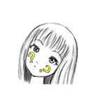 face girl（個別スタンプ：13）