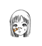 face girl（個別スタンプ：16）