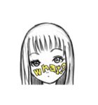 face girl（個別スタンプ：28）