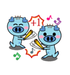 San Mao Blue Pig（個別スタンプ：1）