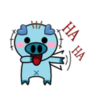 San Mao Blue Pig（個別スタンプ：2）