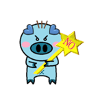 San Mao Blue Pig（個別スタンプ：6）