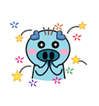 San Mao Blue Pig（個別スタンプ：10）