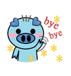 San Mao Blue Pig（個別スタンプ：16）