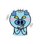 San Mao Blue Pig（個別スタンプ：22）