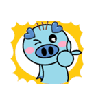 San Mao Blue Pig（個別スタンプ：23）