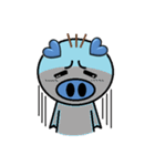 San Mao Blue Pig（個別スタンプ：26）