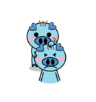 San Mao Blue Pig（個別スタンプ：39）