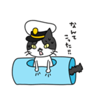 白黒猫のチョビ艦長（個別スタンプ：28）