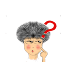 Afro girl - Mini（個別スタンプ：22）