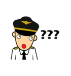 Cute Pilot Cartoons（個別スタンプ：11）