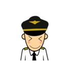 Cute Pilot Cartoons（個別スタンプ：13）