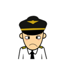 Cute Pilot Cartoons（個別スタンプ：14）