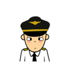 Cute Pilot Cartoons（個別スタンプ：15）