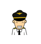 Cute Pilot Cartoons（個別スタンプ：18）