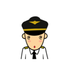 Cute Pilot Cartoons（個別スタンプ：19）