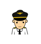 Cute Pilot Cartoons（個別スタンプ：20）