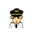 Cute Pilot Cartoons（個別スタンプ：21）