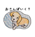 ビーグル犬のスタンプ（個別スタンプ：36）