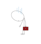 何かを訴えてくる白いやつ（個別スタンプ：10）