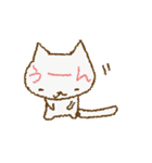 かおにかいてあるねこ（個別スタンプ：3）