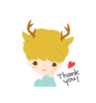 Deer Boy ＆ friends（個別スタンプ：3）