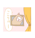 アルパカさんのシール風スタンプ（個別スタンプ：18）