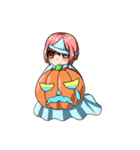 Adorable girl (Halloween articles)（個別スタンプ：8）