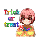 Adorable girl (Halloween articles)（個別スタンプ：10）