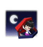 Adorable girl (Halloween articles)（個別スタンプ：23）