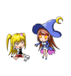 Adorable girl (Halloween articles)（個別スタンプ：38）