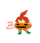 Pumpkin-chan's Halloween activities (EN)（個別スタンプ：19）