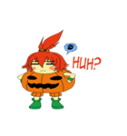 Pumpkin-chan's Halloween activities (EN)（個別スタンプ：20）