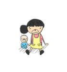 Stickers for typical stay-at-home mom（個別スタンプ：4）