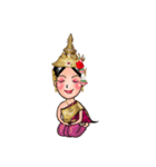 Samornsri: Thai traditional dress1 (Eng)（個別スタンプ：39）