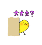 ほんわかひよこ（文字付き）（個別スタンプ：6）